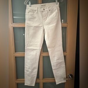 Madewell White Skinny jeans